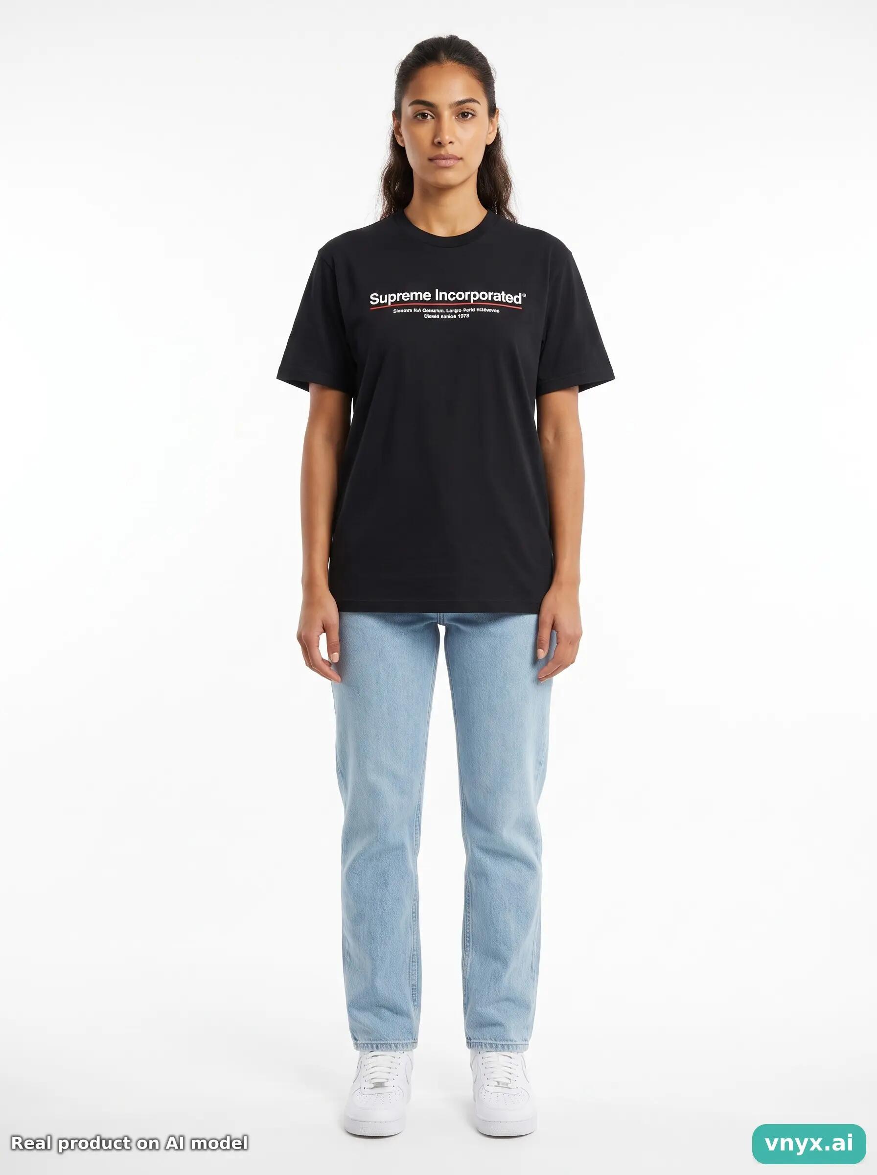 Second Life - Supreme T-Shirt in Black size W22 3/5