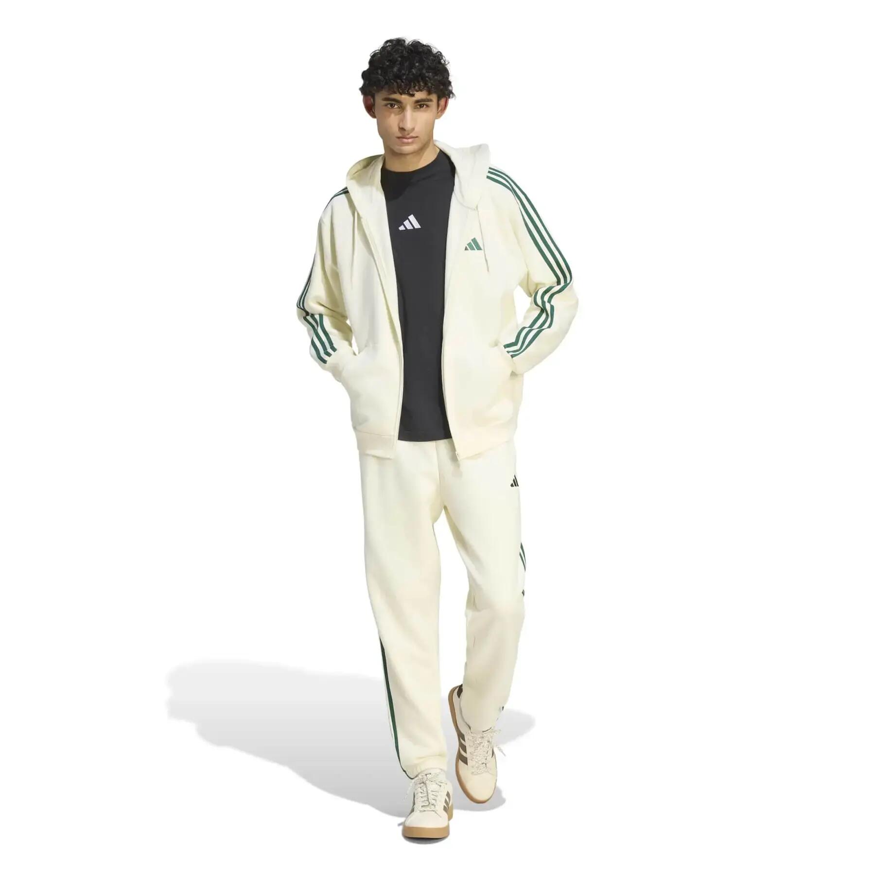 Tapered joggers adidas Essentials 3-Stripes Fleece Cuffed 3/6