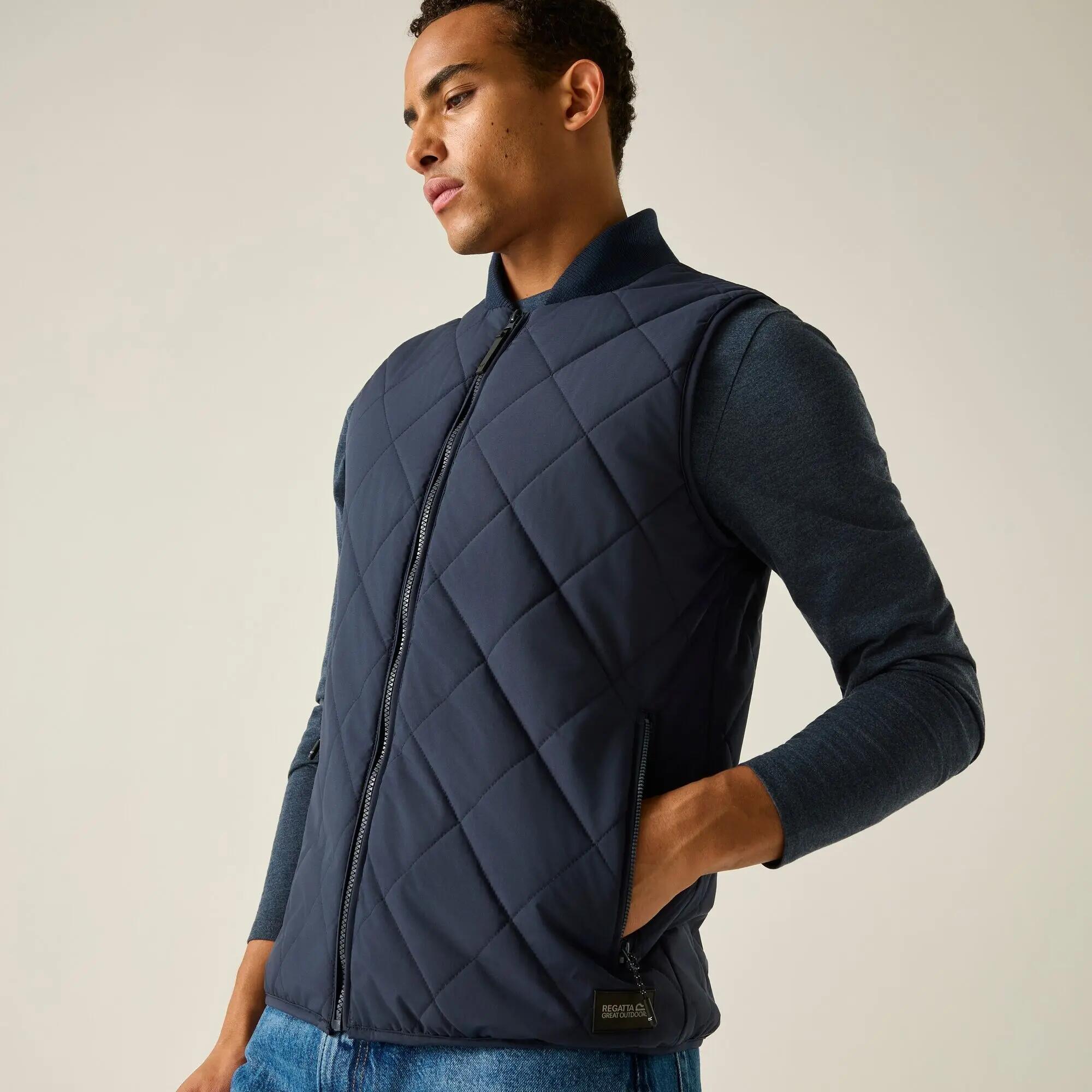 Męska Kamizelka Bez Rękawów Harvin Diamond Quilt 7/7