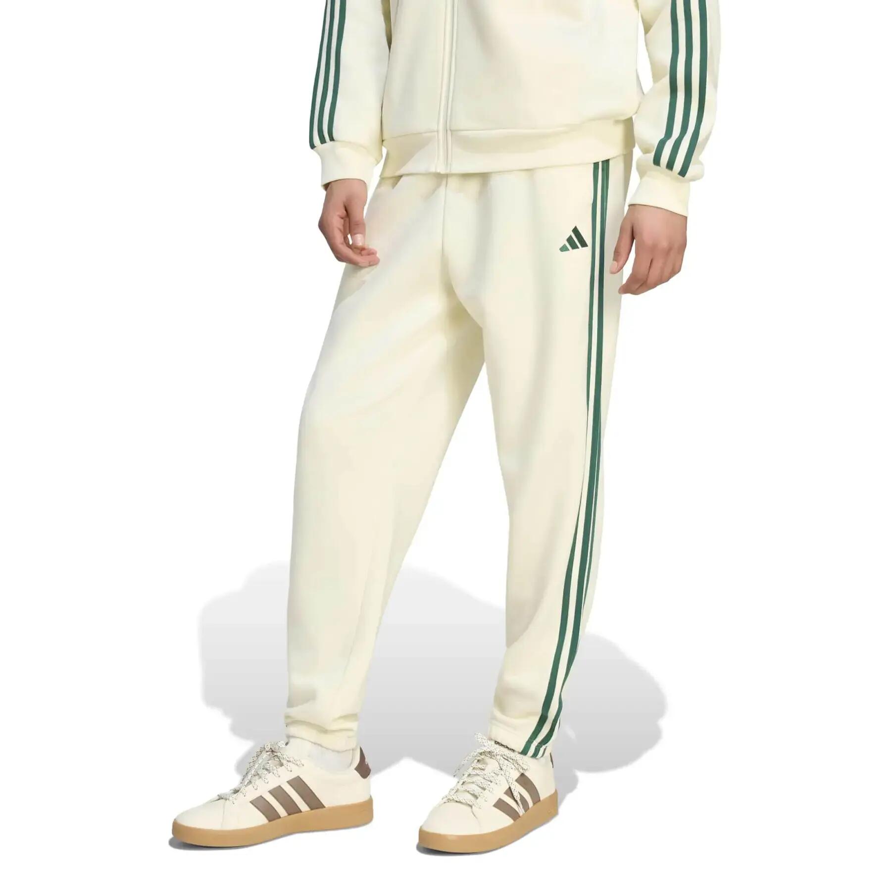 Tapered joggers adidas Essentials 3-Stripes Fleece Cuffed 2/6