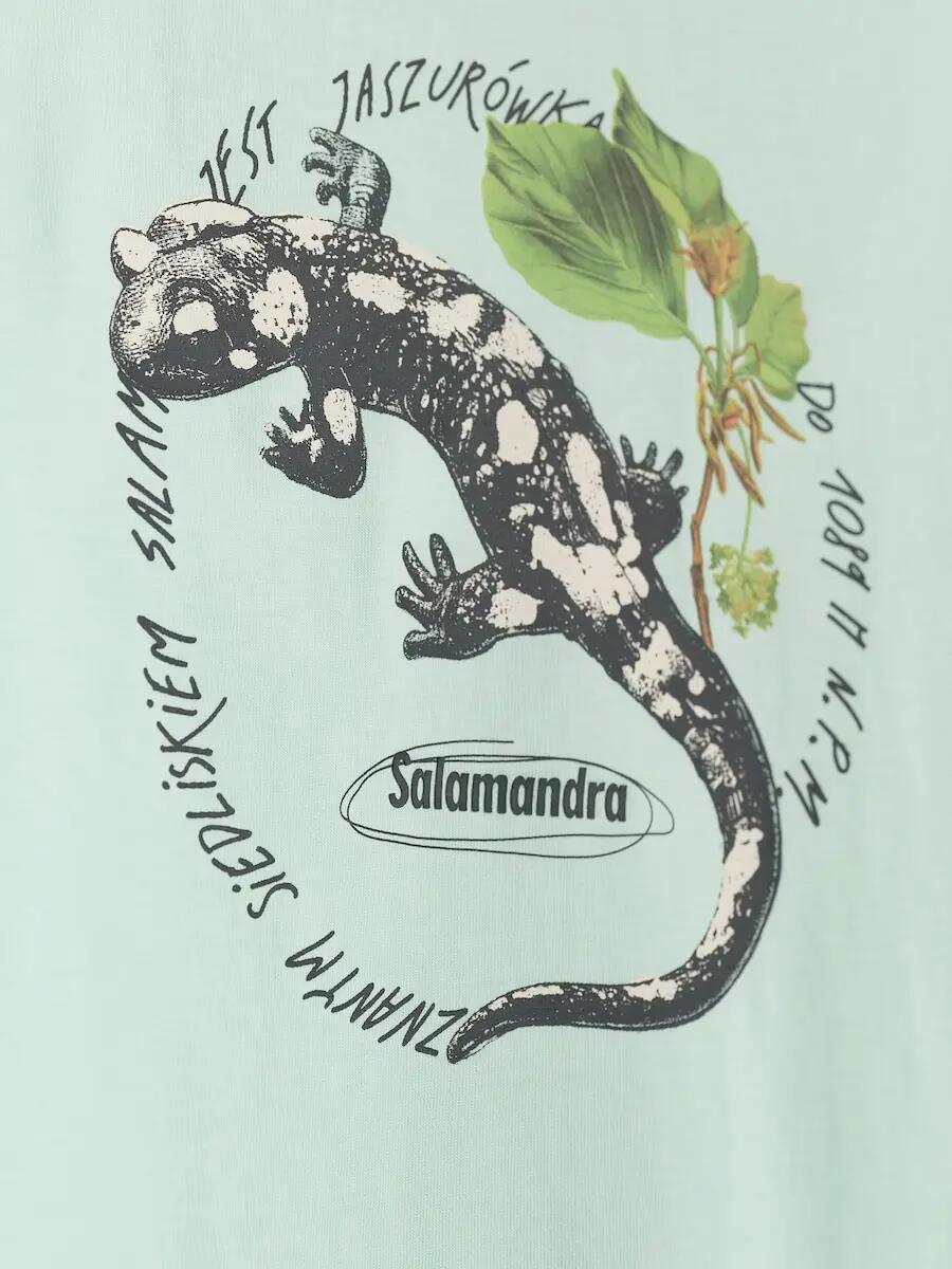 T-shirt regular z nadrukiem męski 4F 6/6