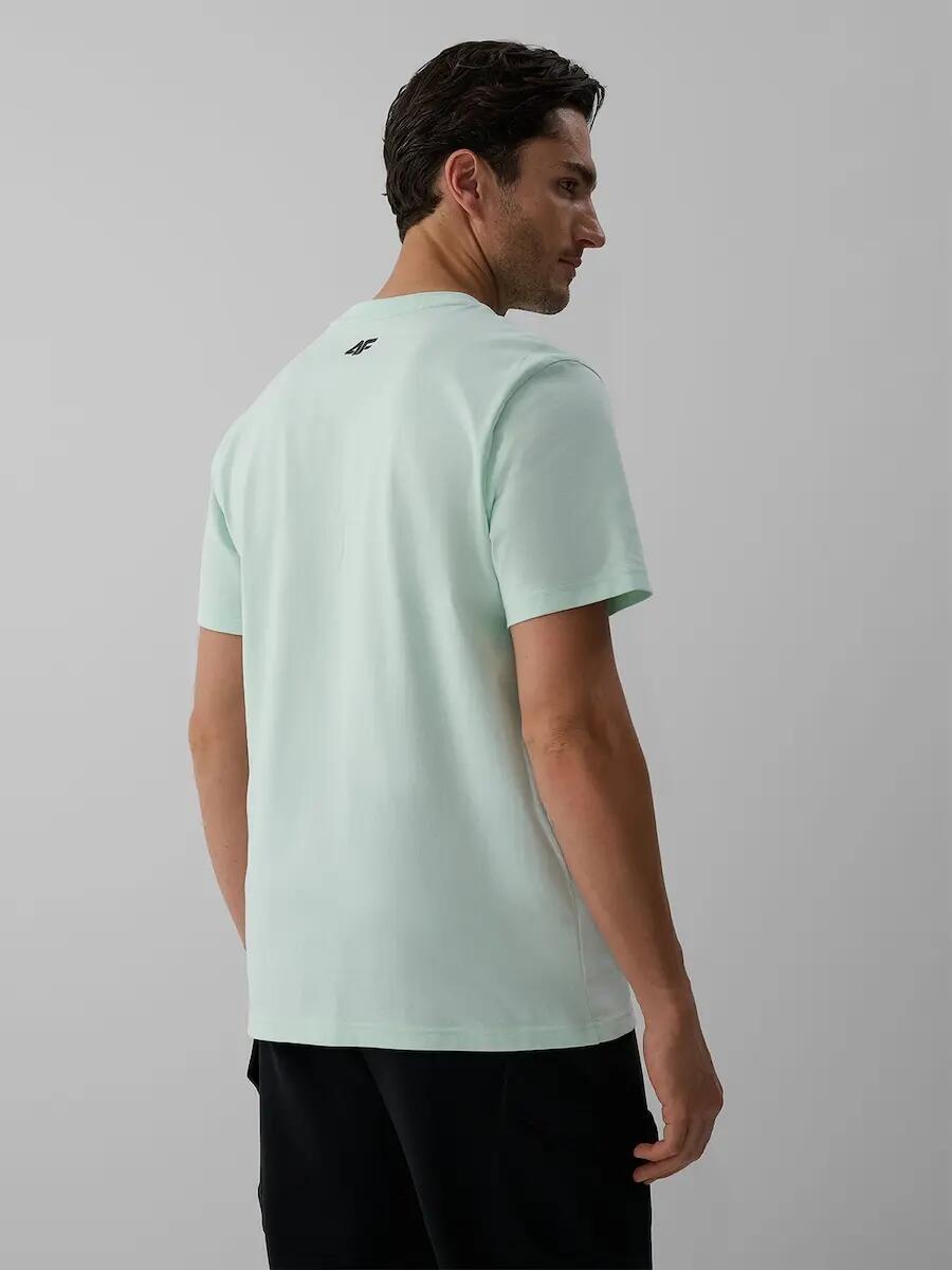 T-shirt regular z nadrukiem męski 4F 2/6