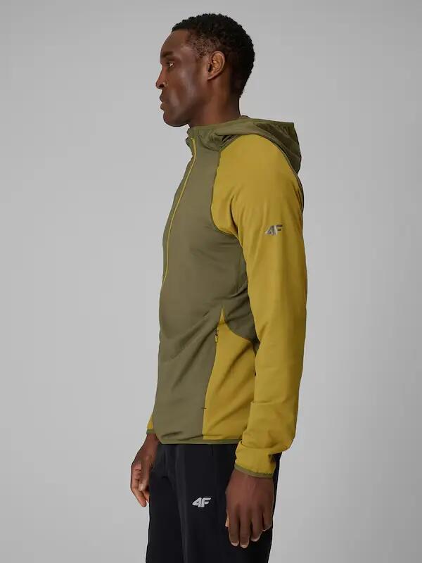 FELPA UOMO SPORTIVA 4F TREKKING ASCIUGATURA RAPIDA M64 COLORE VERDE 3/10