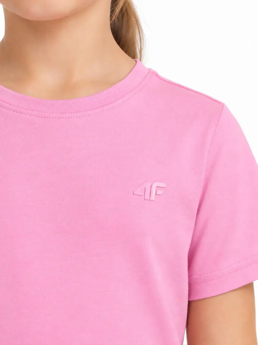 T-shirt bawełniany dziewczęcy 4F 4FJWAW26TTSHF3528 3/5