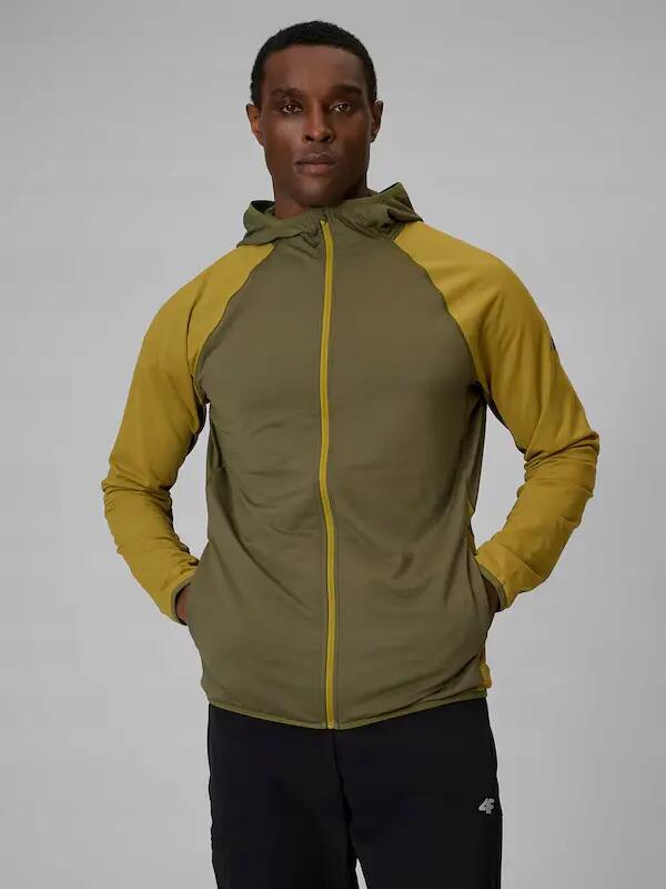 FELPA UOMO SPORTIVA 4F TREKKING ASCIUGATURA RAPIDA M64 COLORE VERDE 2/10