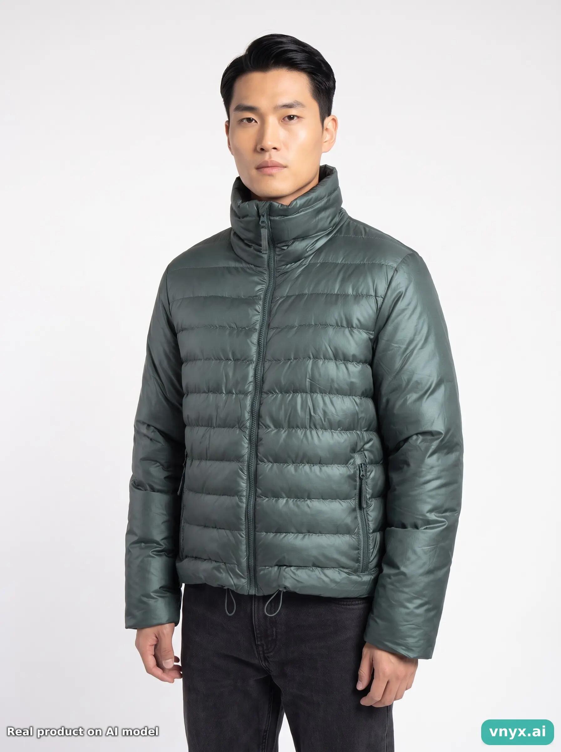 Second Life - Vintage RAINS Teal Puffer Jacket Men M 5/5