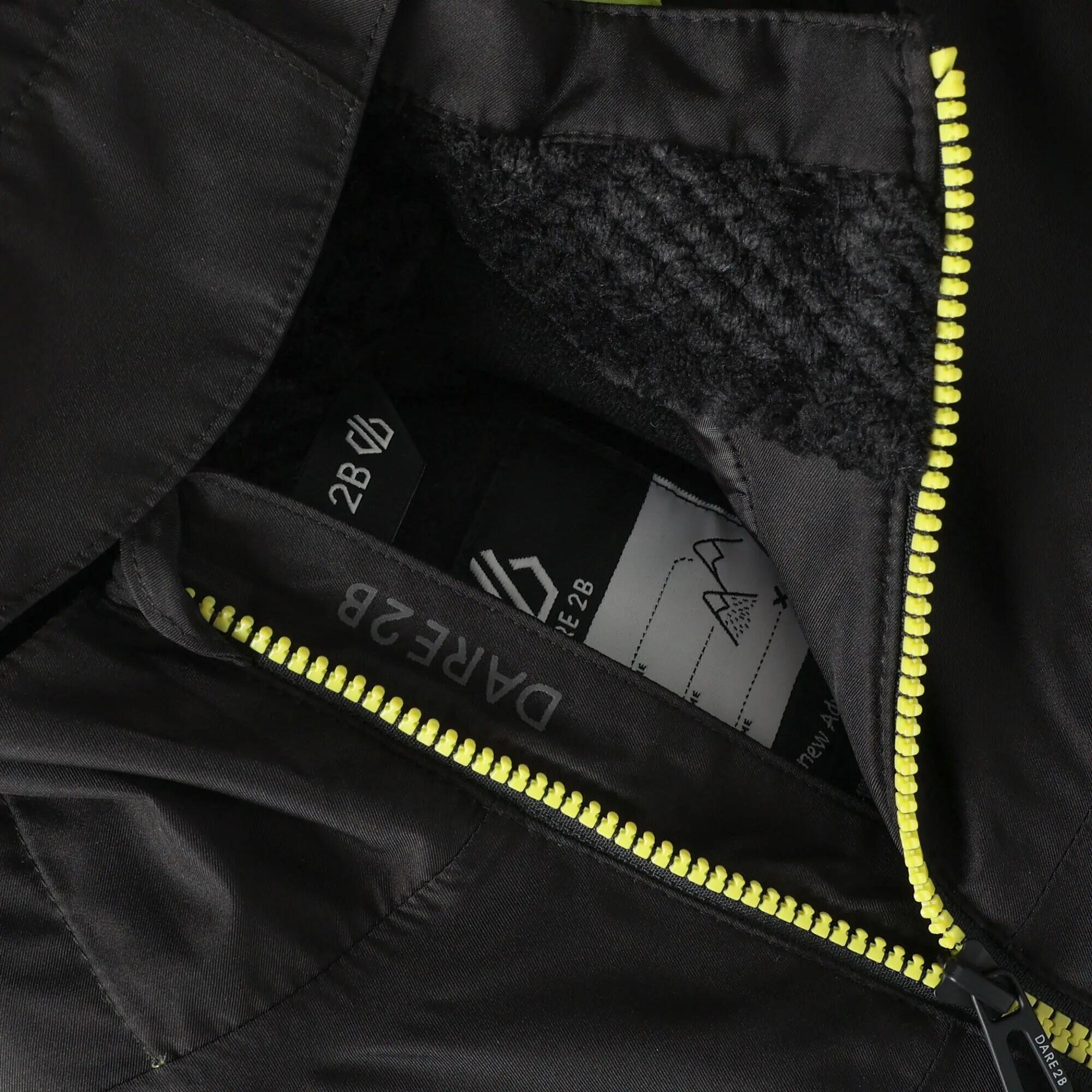 Blouson De Ski À Capuche Élastiquée Motif/style Bicolore PISTE Enfant (Vert 4/7