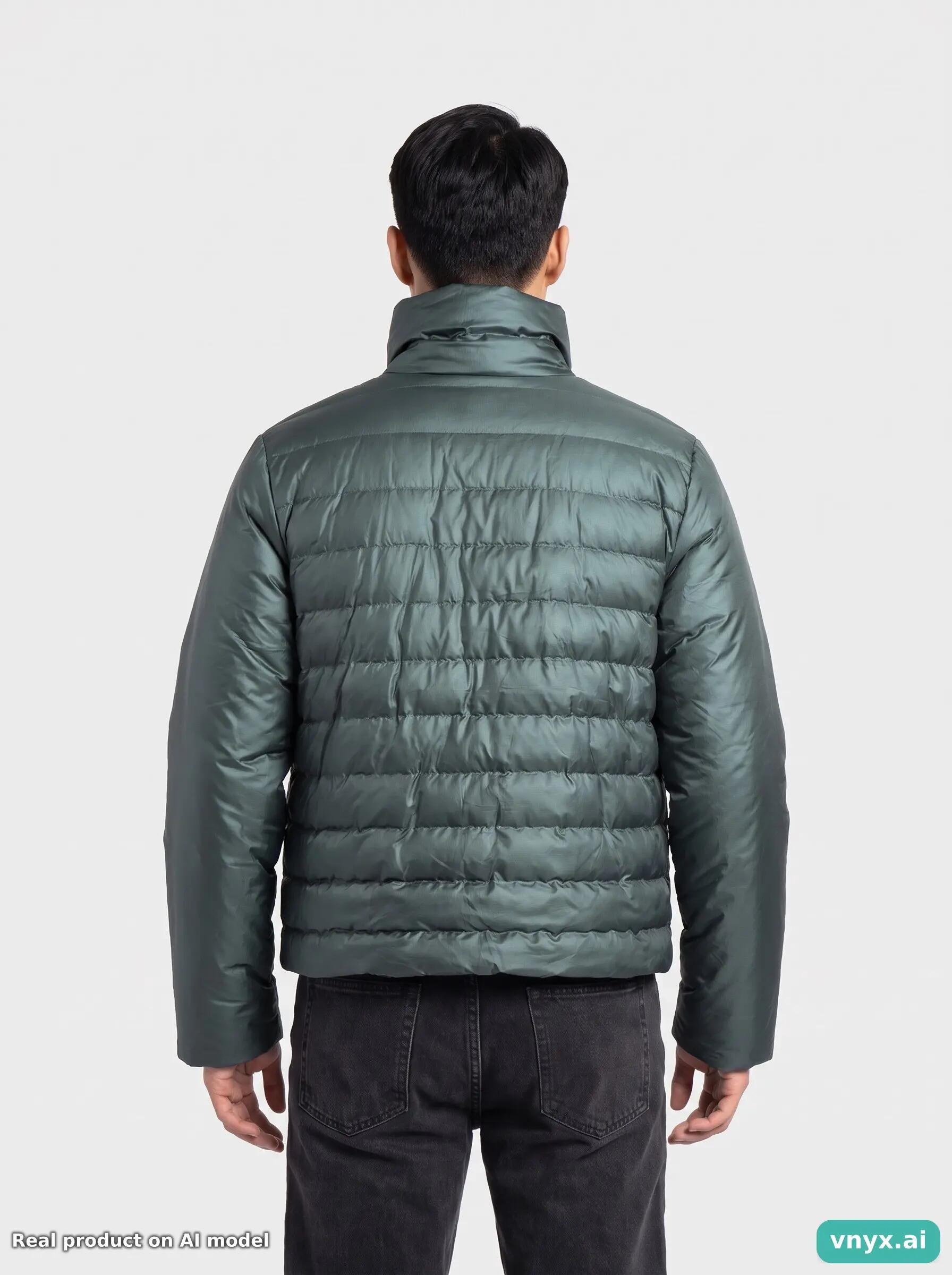 Second Life - Vintage RAINS Teal Puffer Jacket Men M 2/5