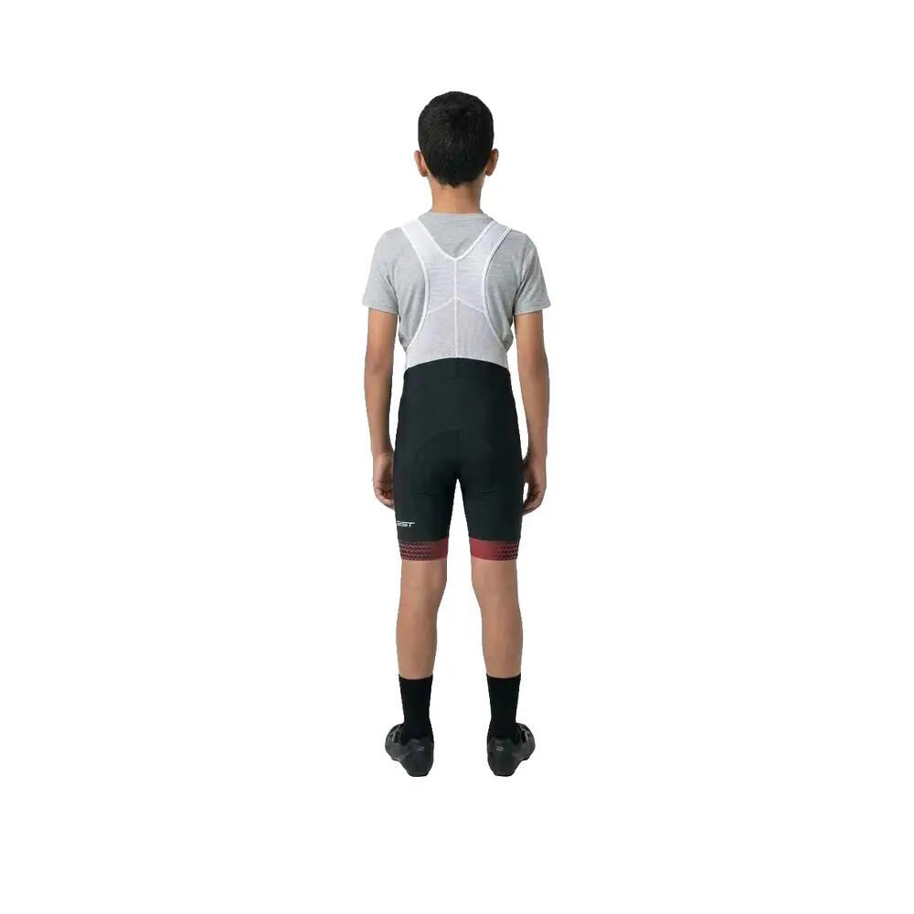 Cuissard de bicicleta Gist Bib Shorts Preto/Vermelho 4/4