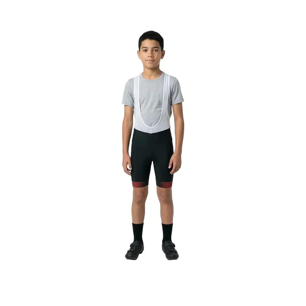 Cuissard de bicicleta Gist Bib Shorts Preto/Vermelho 3/4