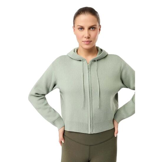 Strickjacke mit Kapuze für Damen Mandala