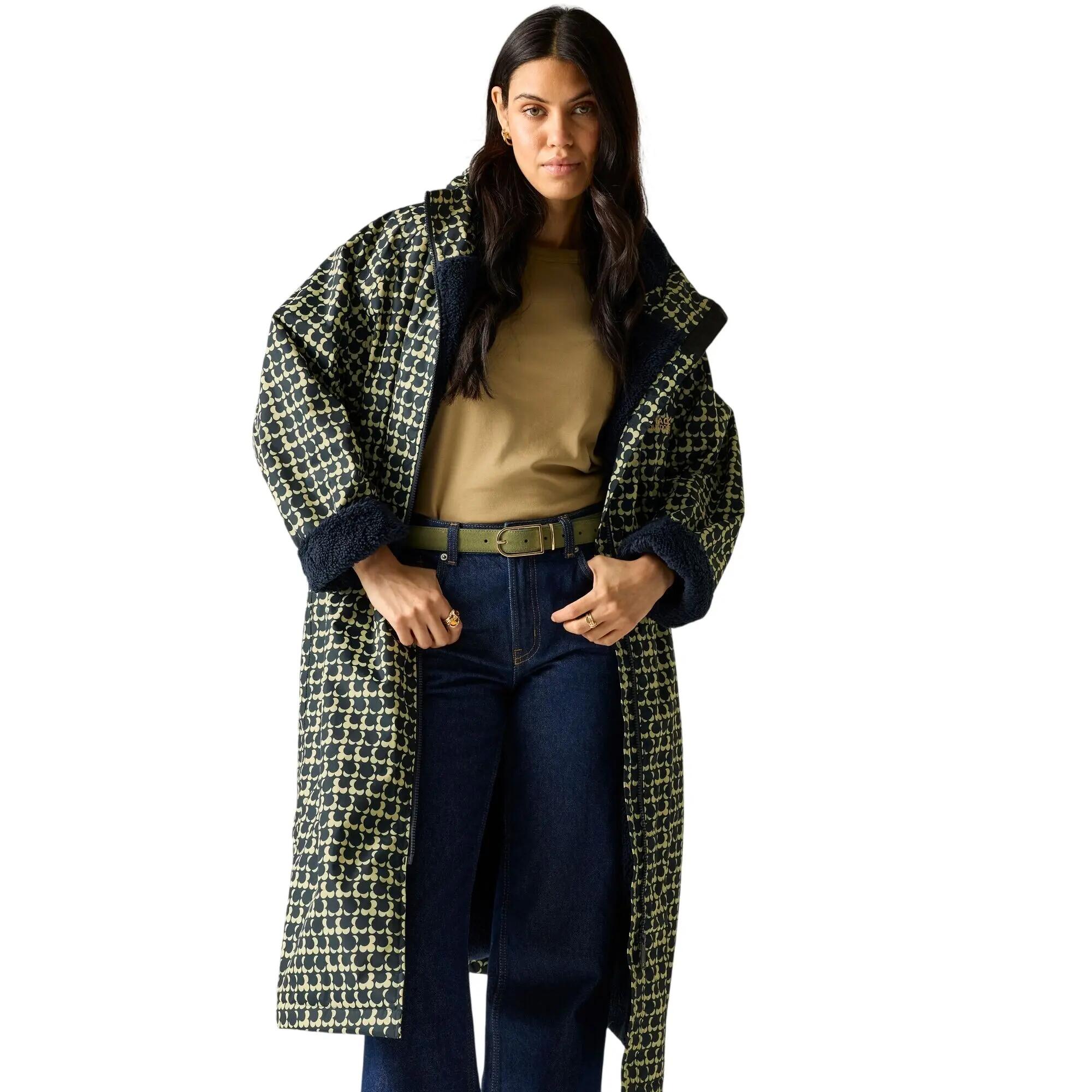 Orla Kiely Eclipsebadjas voor dames (Marine) 6/7