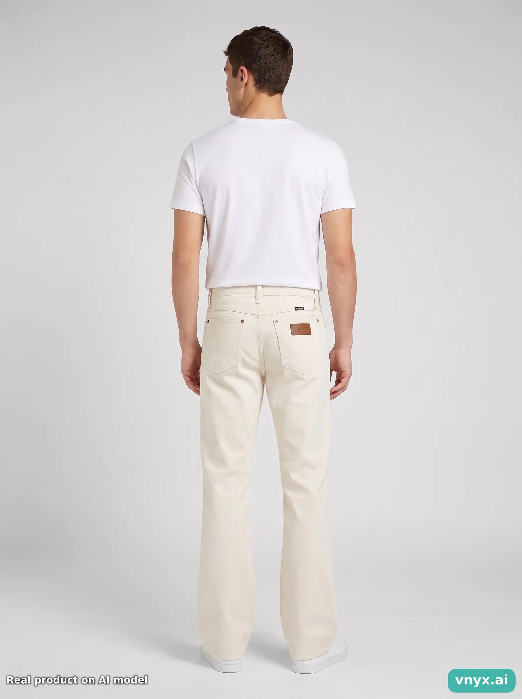 Second Life - Vintage Wrangler Classic Off-White Jeans Men 27 L34 5/6