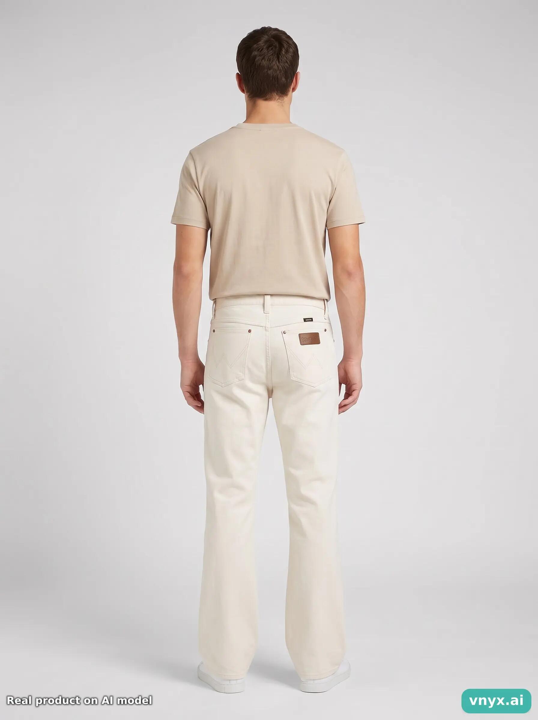 Second Life - Vintage Wrangler Classic Off-White Jeans Men 27 L34 4/6