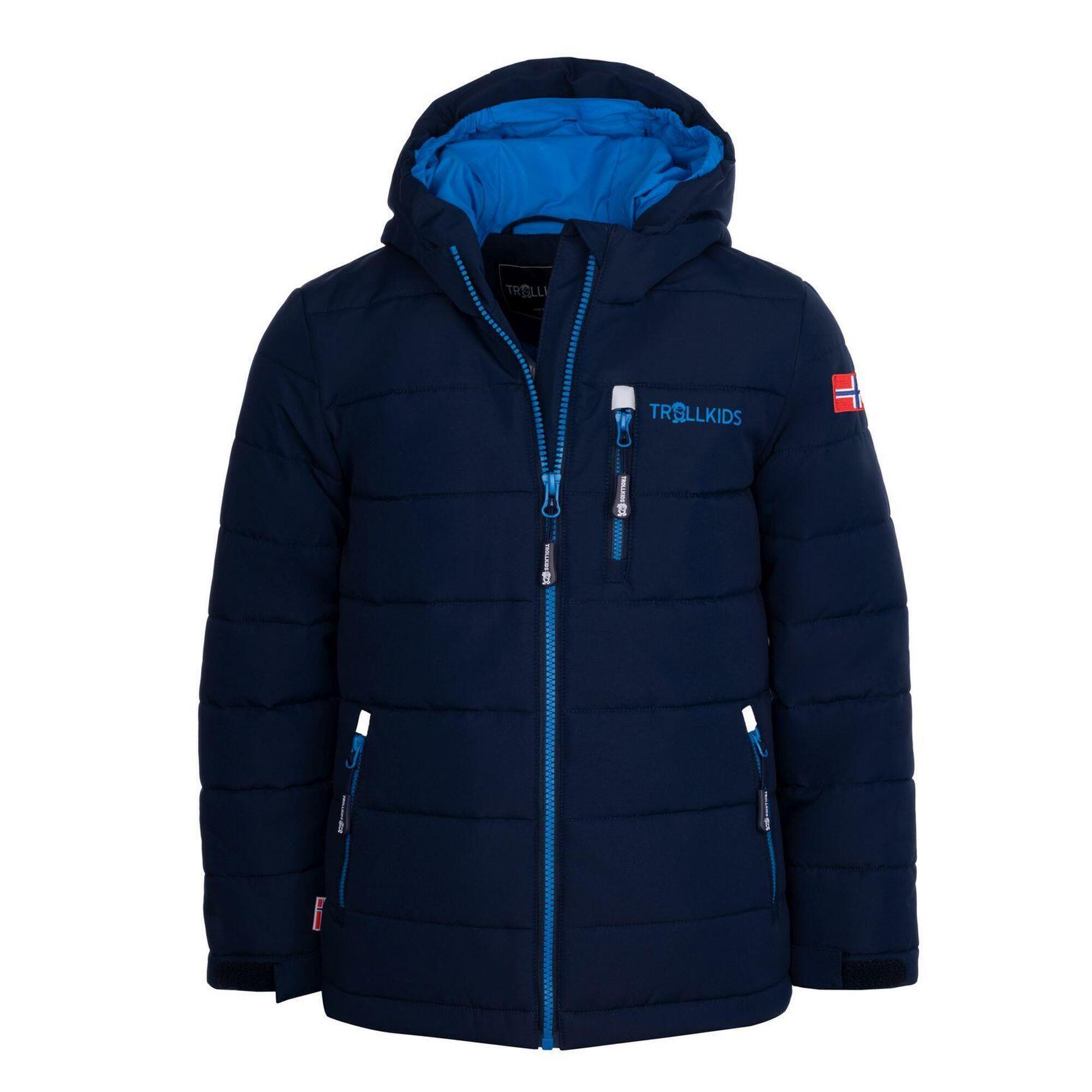 TROLLKIDS Kinder Winterjas Hemsedal XT Waterafstotend Winddicht Marineblauw/Azuurblauw