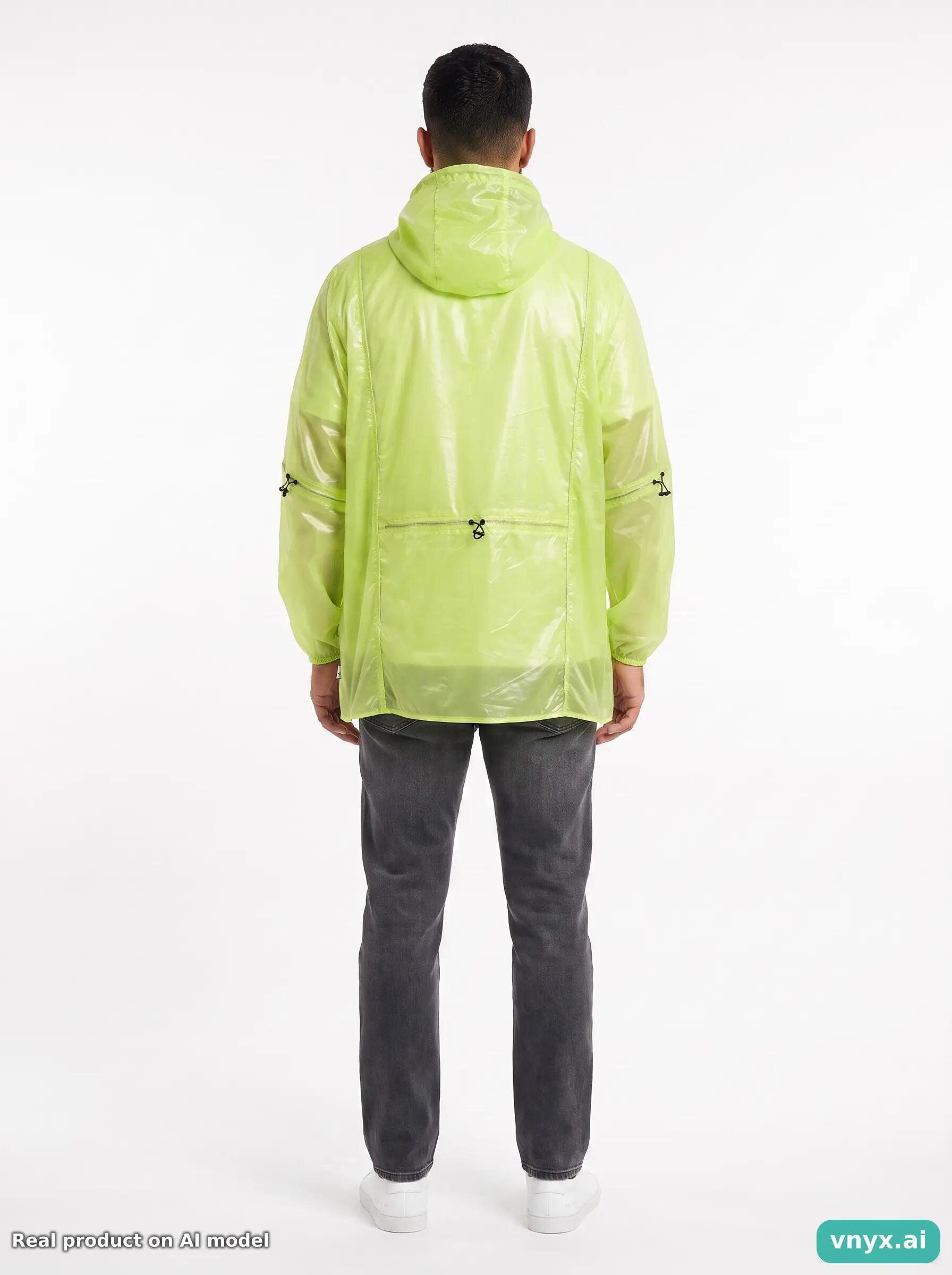 Second Life - Vintage RAINS Neon Yellow Windbreaker Men L 5/5