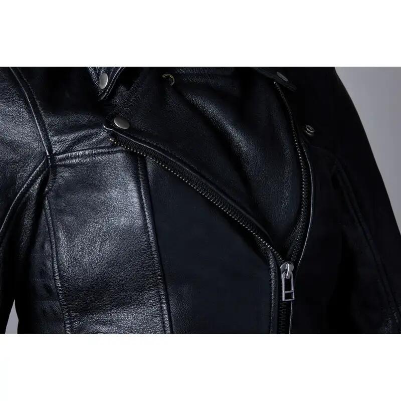Giacca in pelle da moto per donna RST Ripley2 CE 3/4