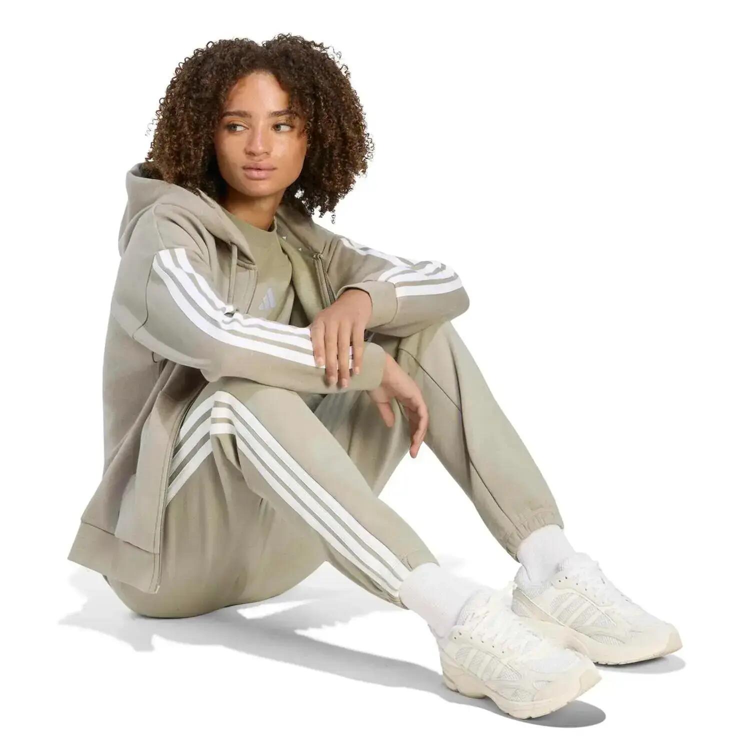 Veste de survêtement à capuche zippé femme adidas Essentials 3-Stripes 4/6