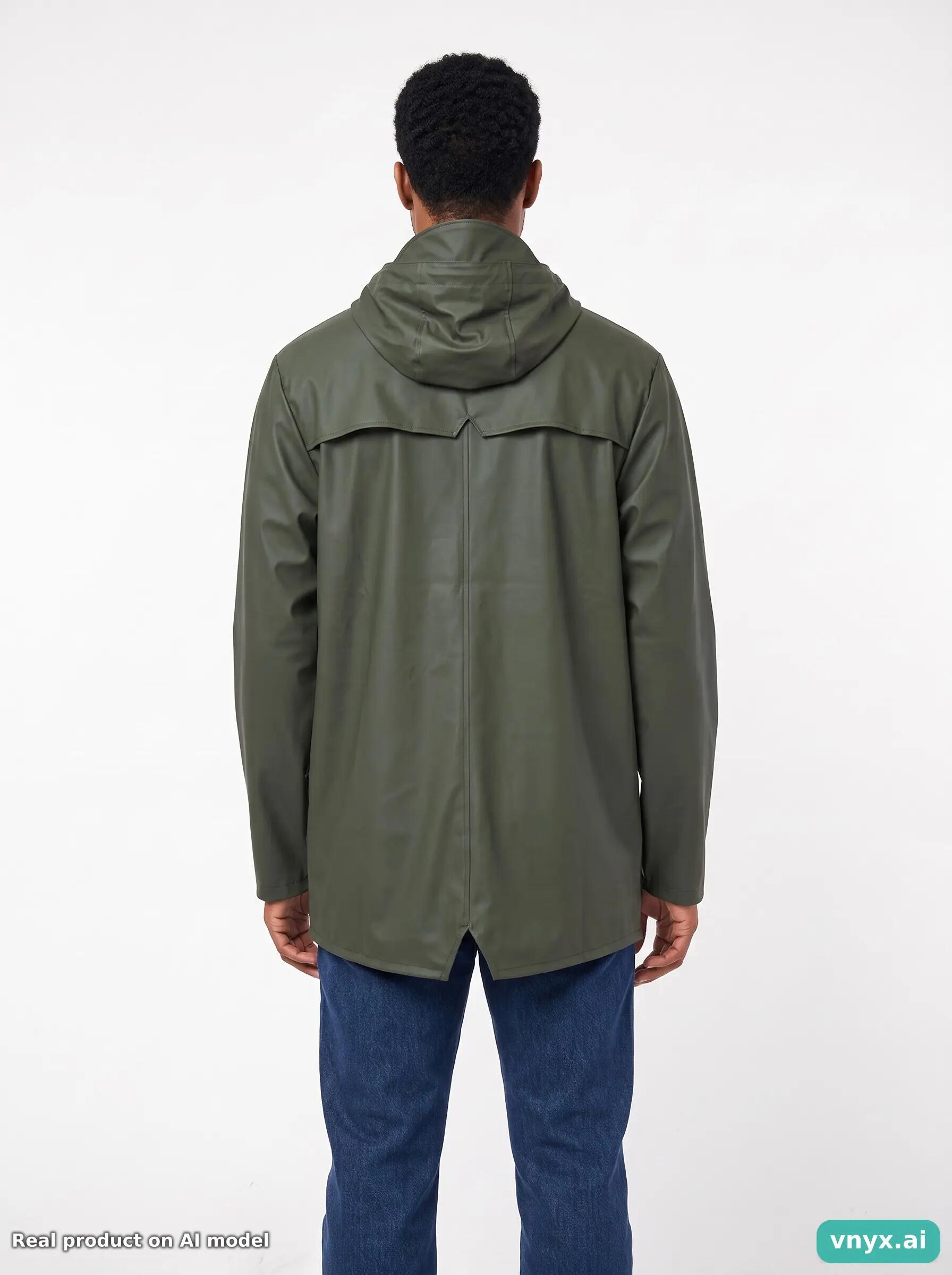Second Life - Vintage RAINS Olive Outdoor Jacket Men L 2/5