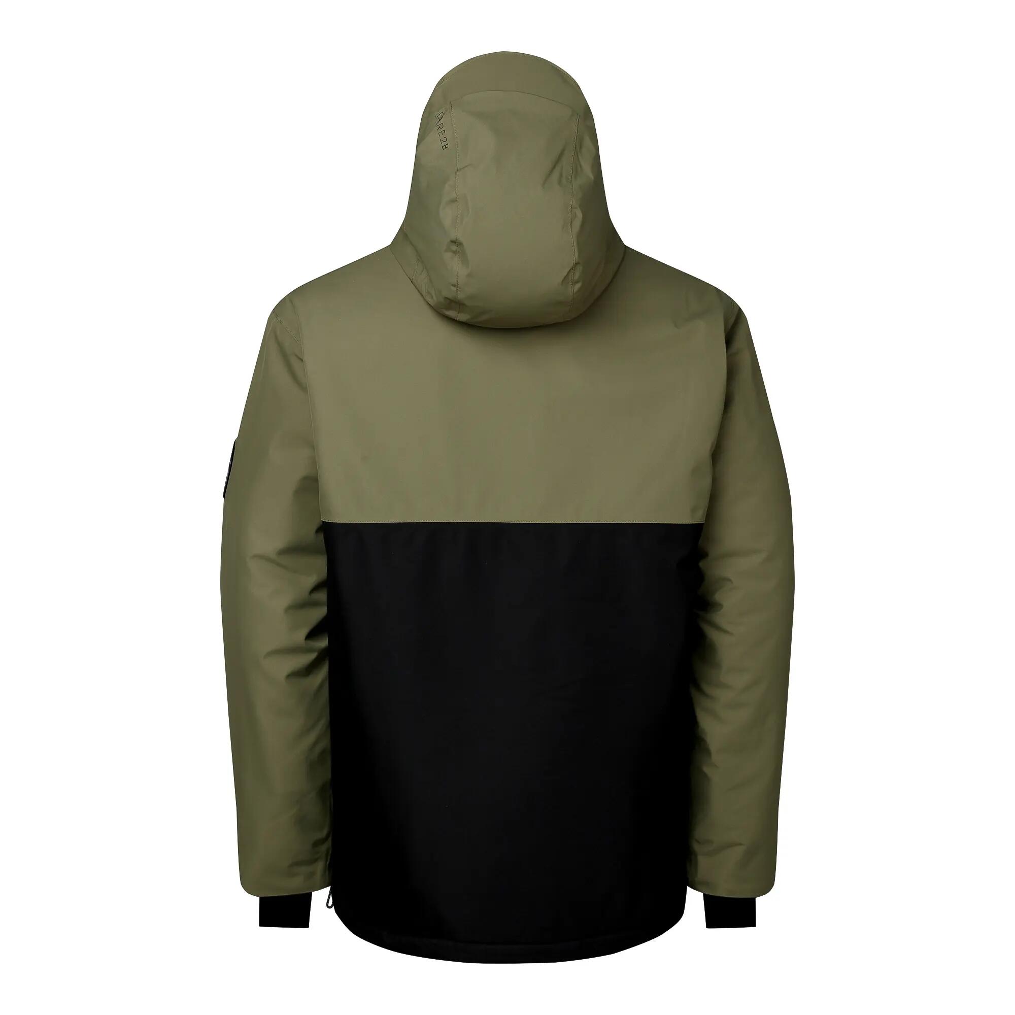 Casaco de Ski Homem Freeride III com capuz (Preto/Martini Olive) 2/7