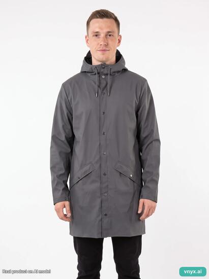 Second Life - Vintage RAINS Grey Outdoor Jacket Men S