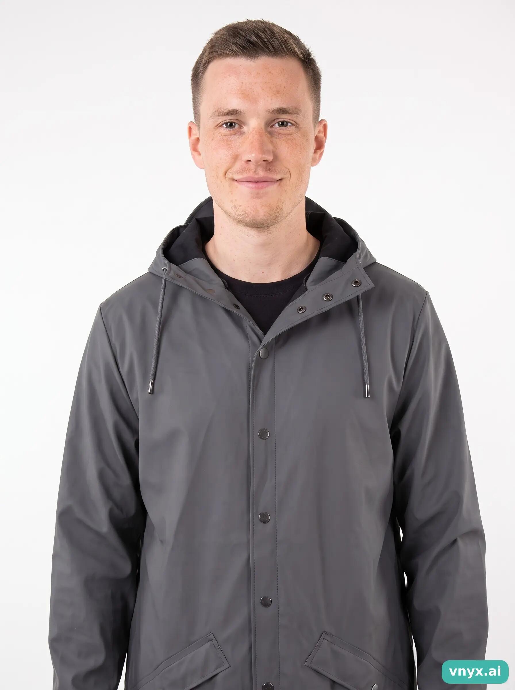 Second Life - Vintage RAINS Grey Outdoor Jacket Men S 5/5