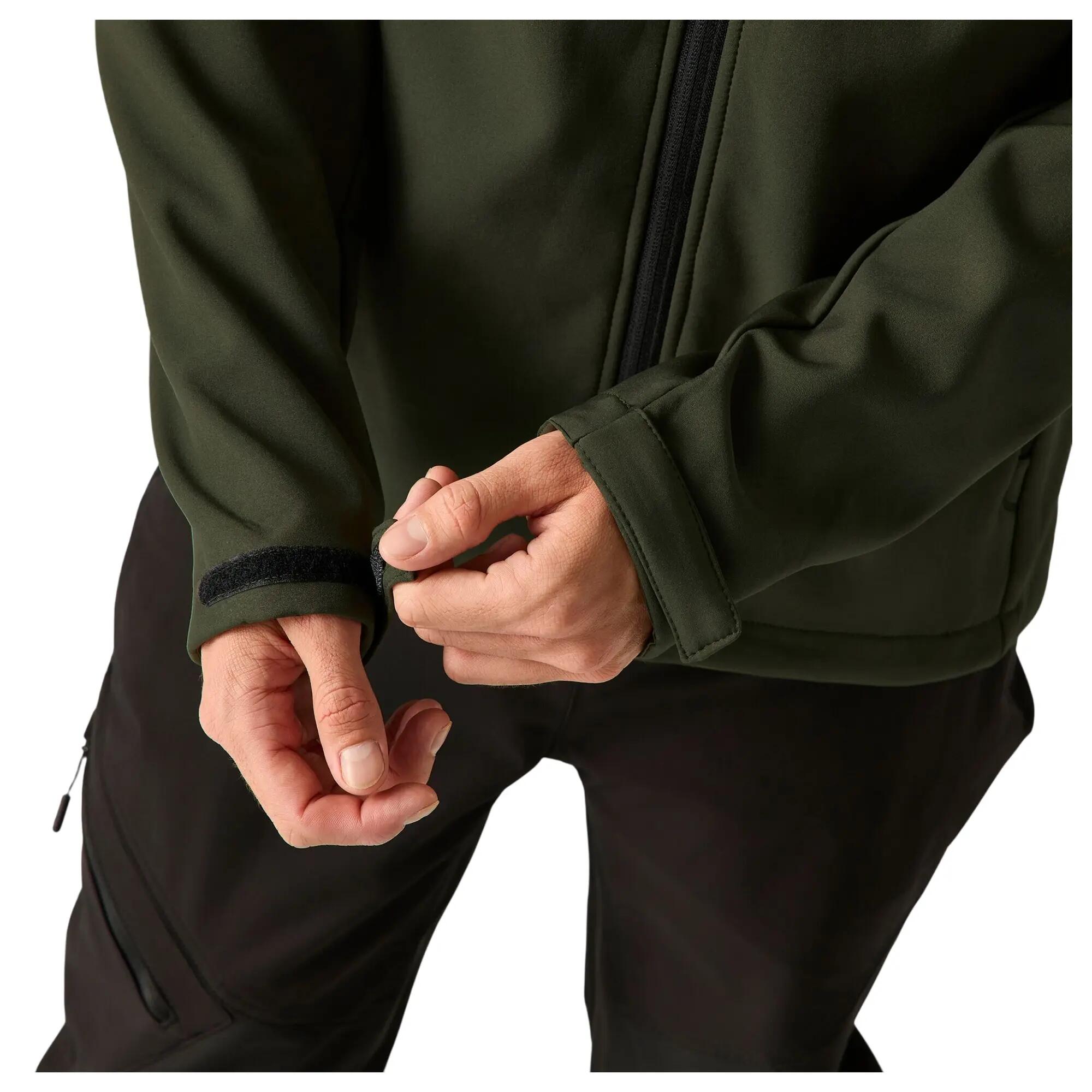 Casaco Soft Shell resistente ao vento da Denvo para homem (Cáqui Escuro) 6/7