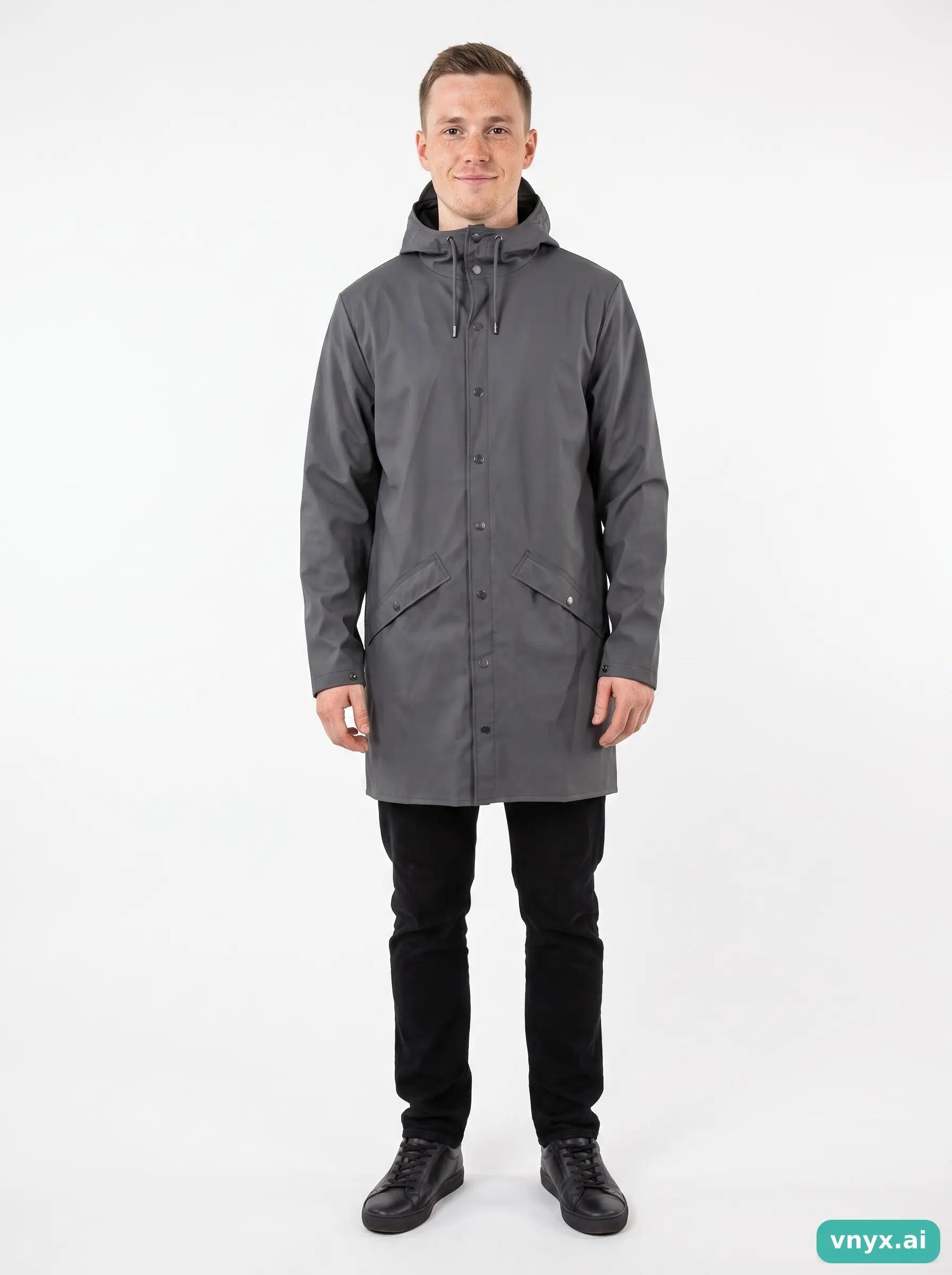 Second Life - Vintage RAINS Grey Outdoor Jacket Men S 3/5