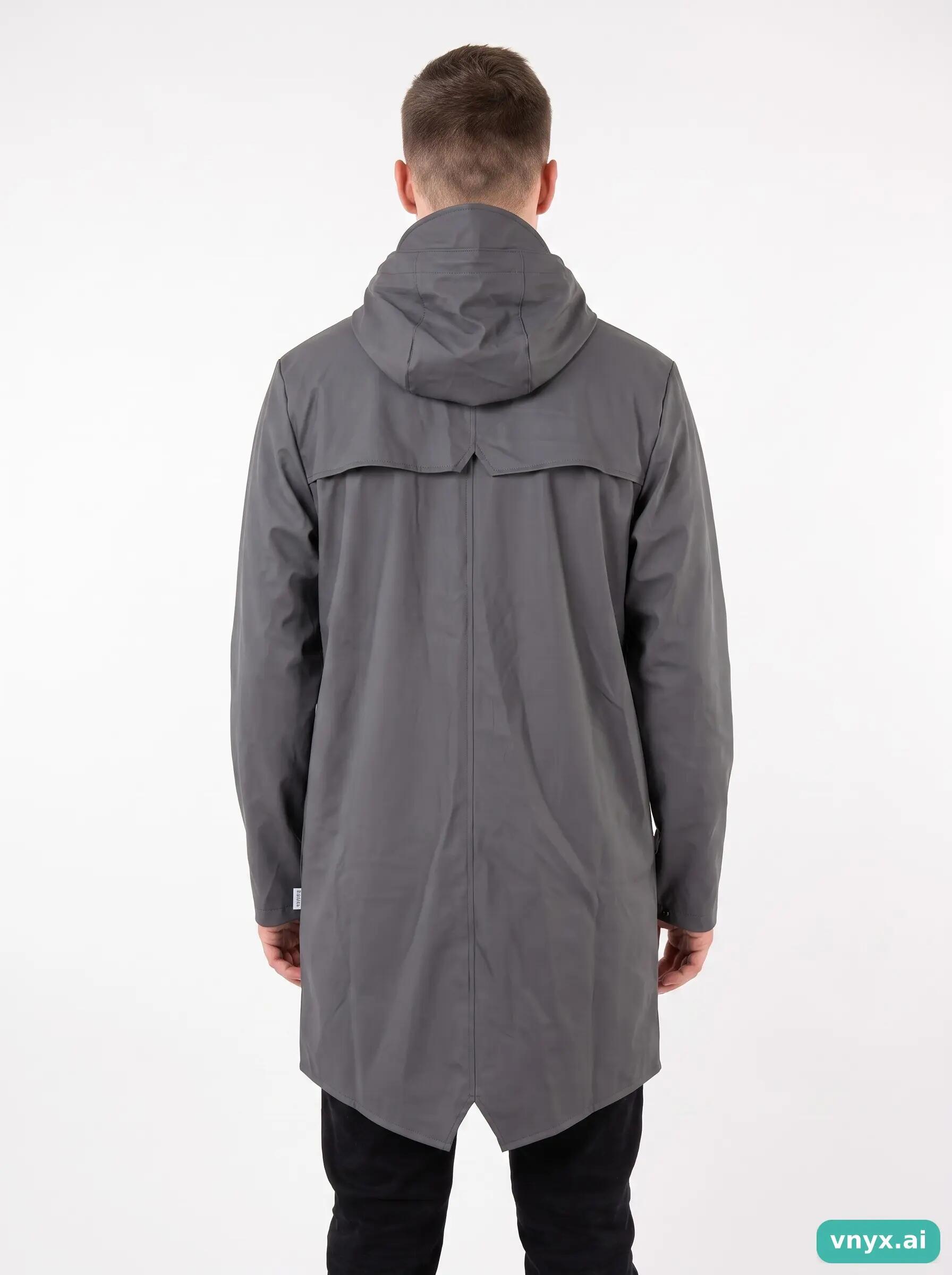 Second Life - Vintage RAINS Grey Outdoor Jacket Men S 2/5