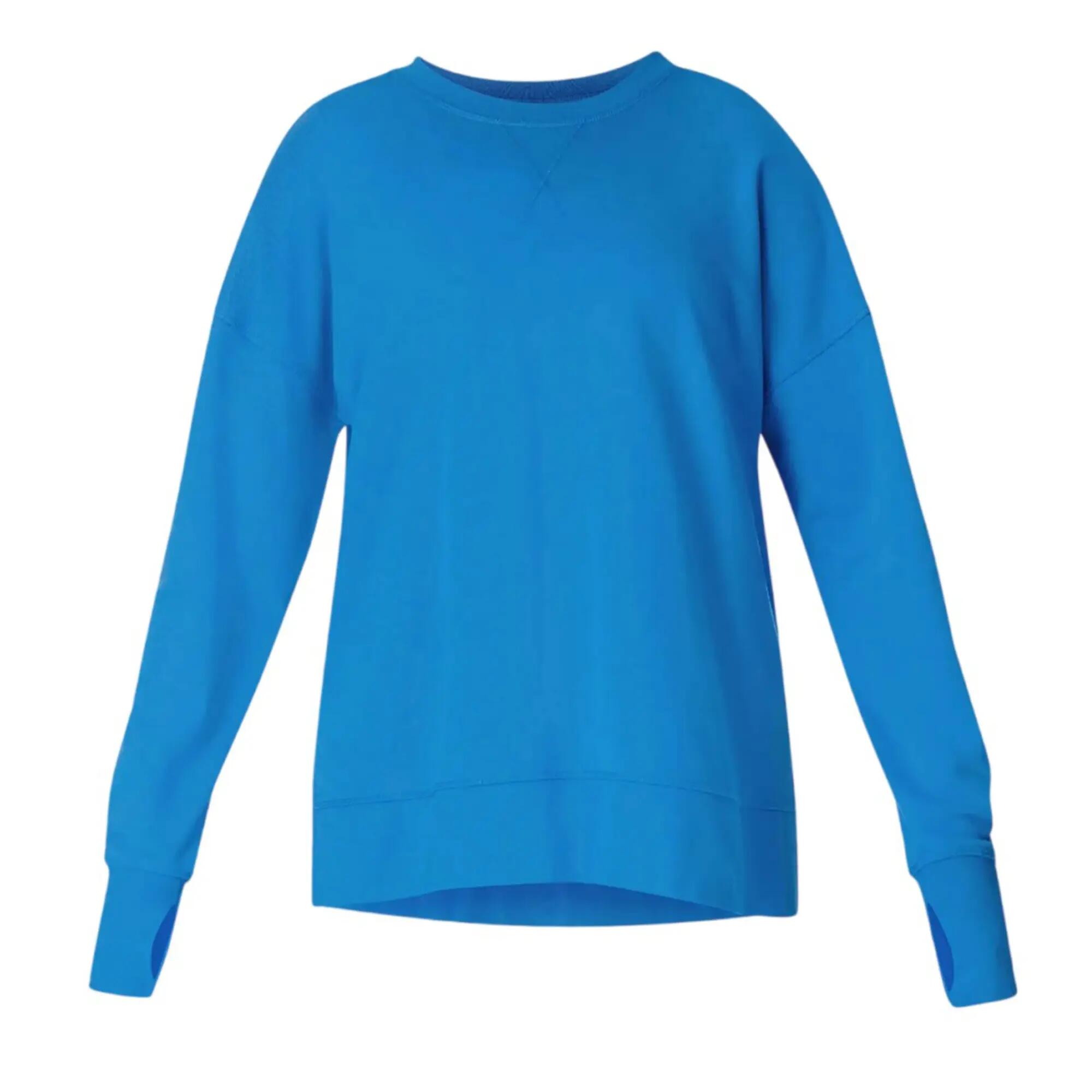 Womens/Ladies After Class Longline Sweatshirt (Tidal Blue) 2/4