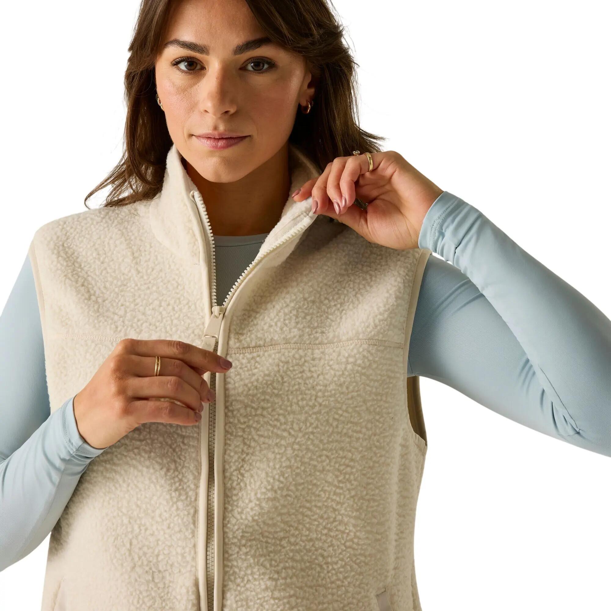 Gilet Imbottito Borg Donna Regatta Frankie Vaniglia Chiaro 7/7
