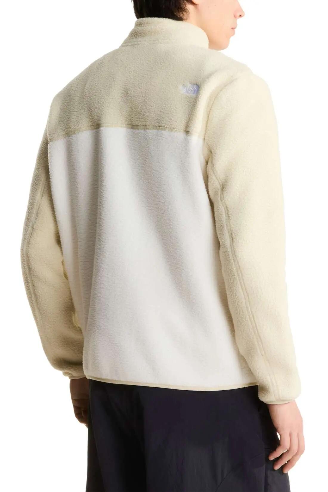 Fleece desportivo homem, blocos de cor, fecho e bolsos - Yumiori - Marfim 3/5