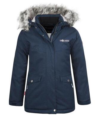 Mädchen Wintermantel Oslo XT Wasserdicht Marineblau / Silbergrau