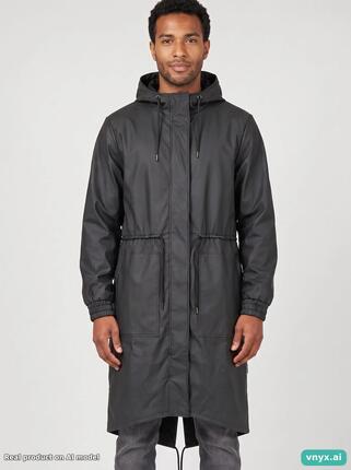 Second Life - Vintage RAINS Black Outdoor Jacket Men S