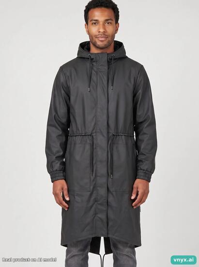 Second Life - Vintage RAINS Black Outdoor Jacket Men S