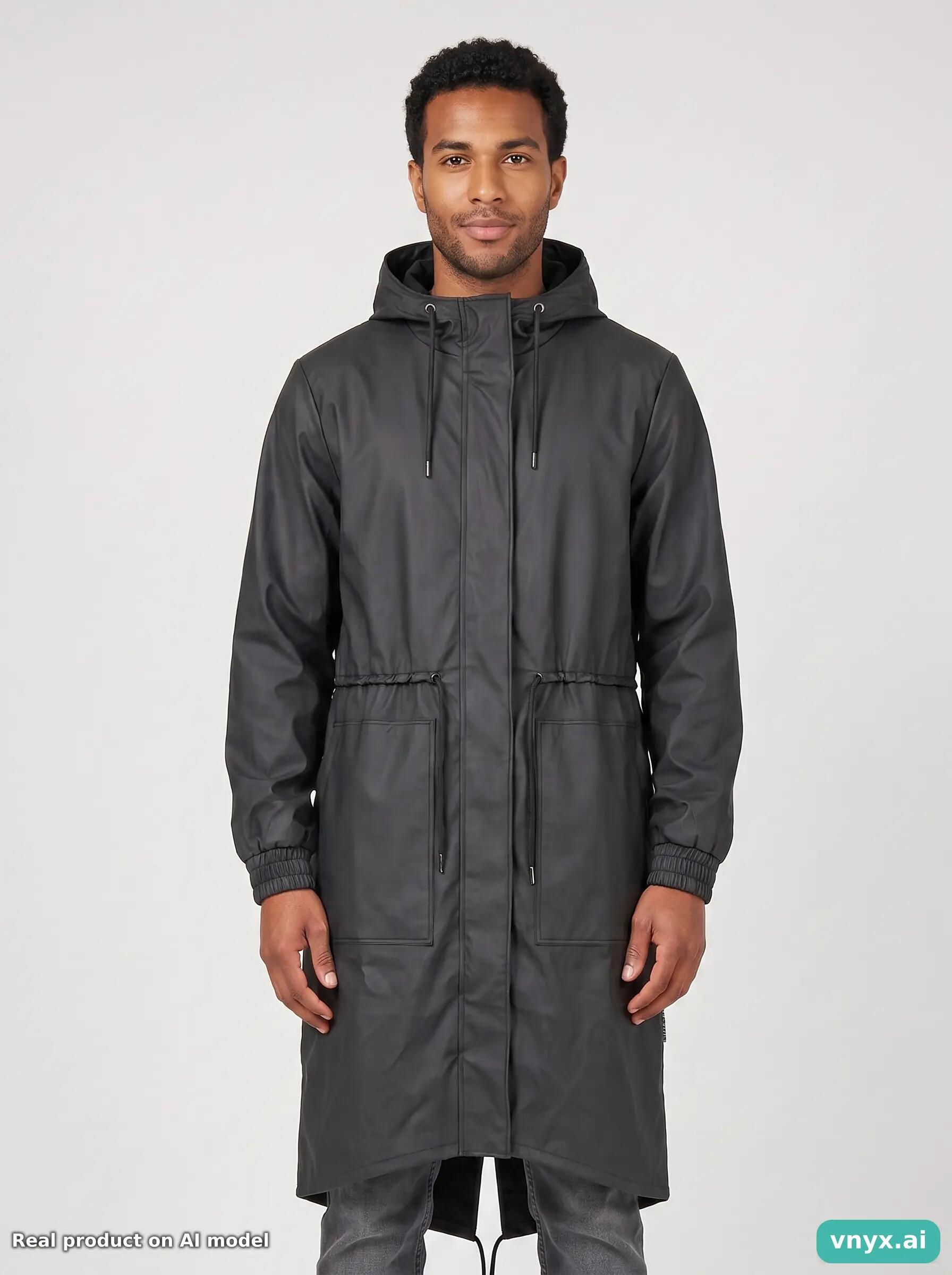 Second Life - Vintage RAINS Black Outdoor Jacket Men S 5/5