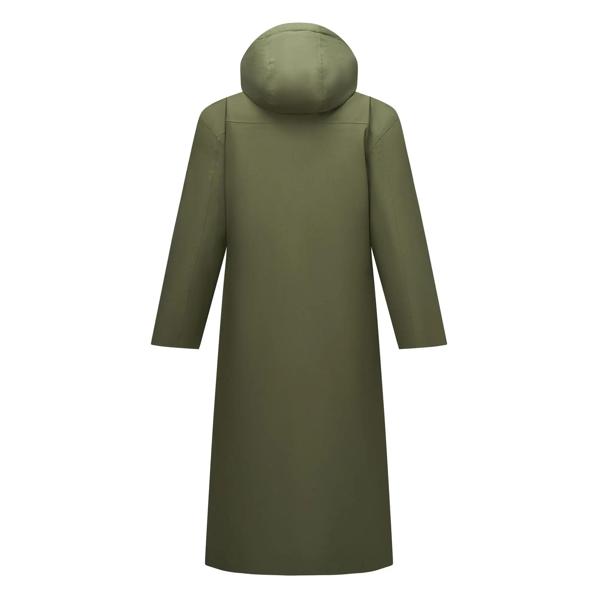 Waterdichte, lange, gewatteerde Jannajas voor dames (Donkere Khaki) 3/7