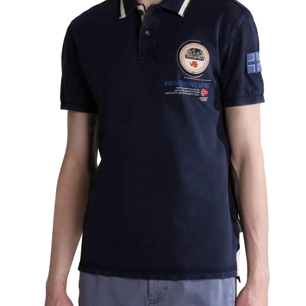 Polo - sportswear - uomo - Gandy - vestibilità regular, maniche corte - blu navy