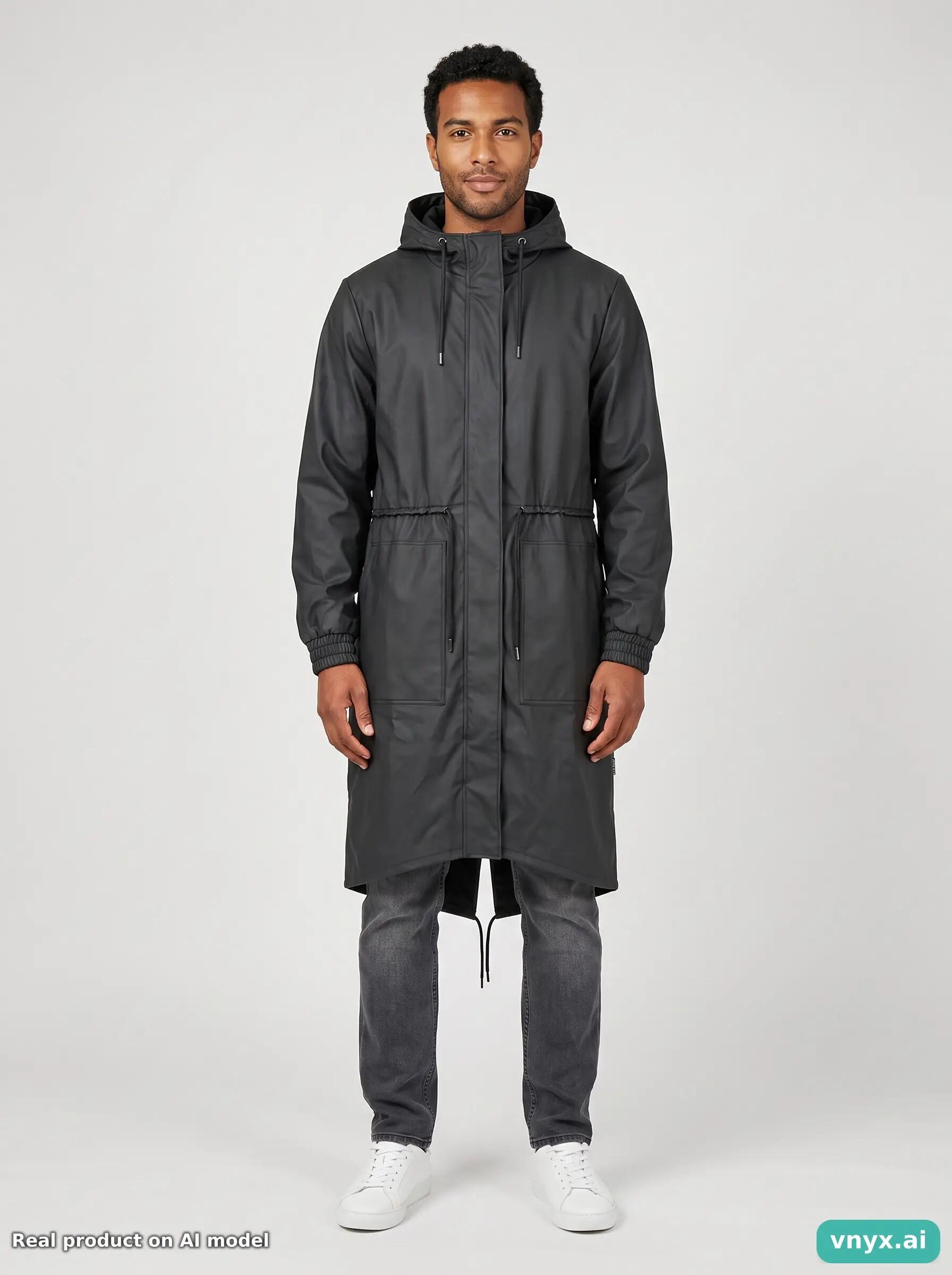 Second Life - Vintage RAINS Black Outdoor Jacket Men S 3/5