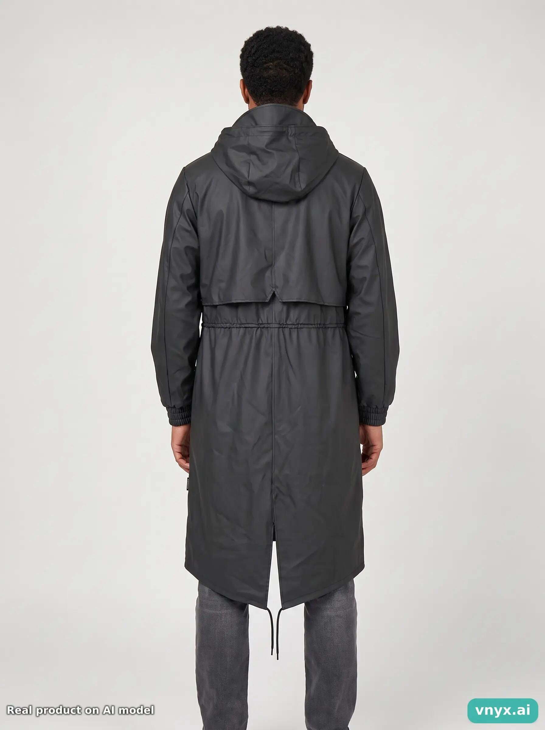 Second Life - Vintage RAINS Black Outdoor Jacket Men S 2/5
