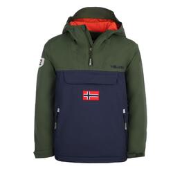 Parka enfant manteau KIRKENES vert forêt/bleu marine