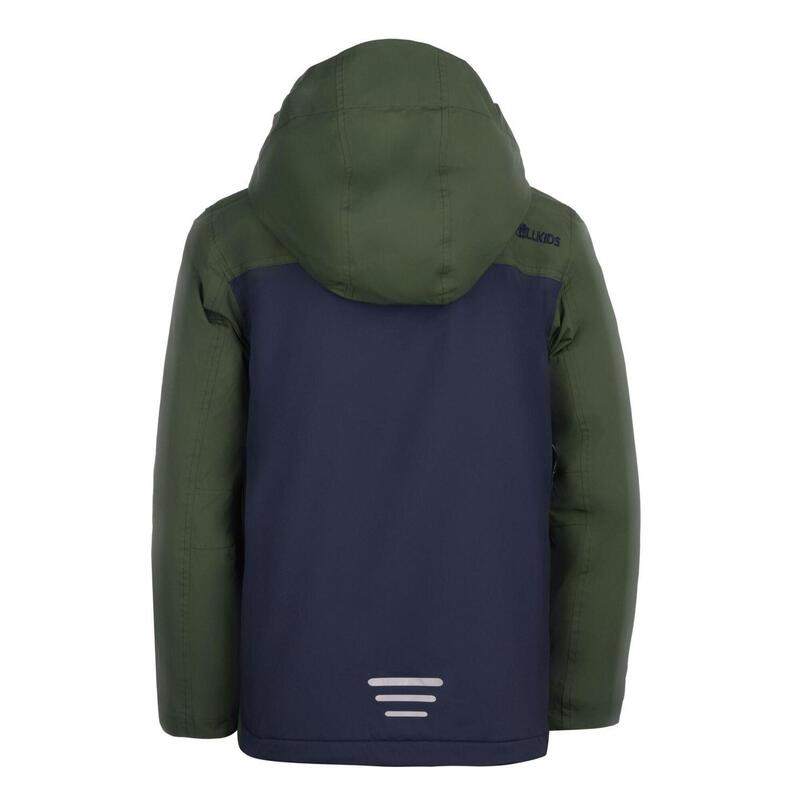 Parka enfant manteau KIRKENES vert forêt/bleu marine