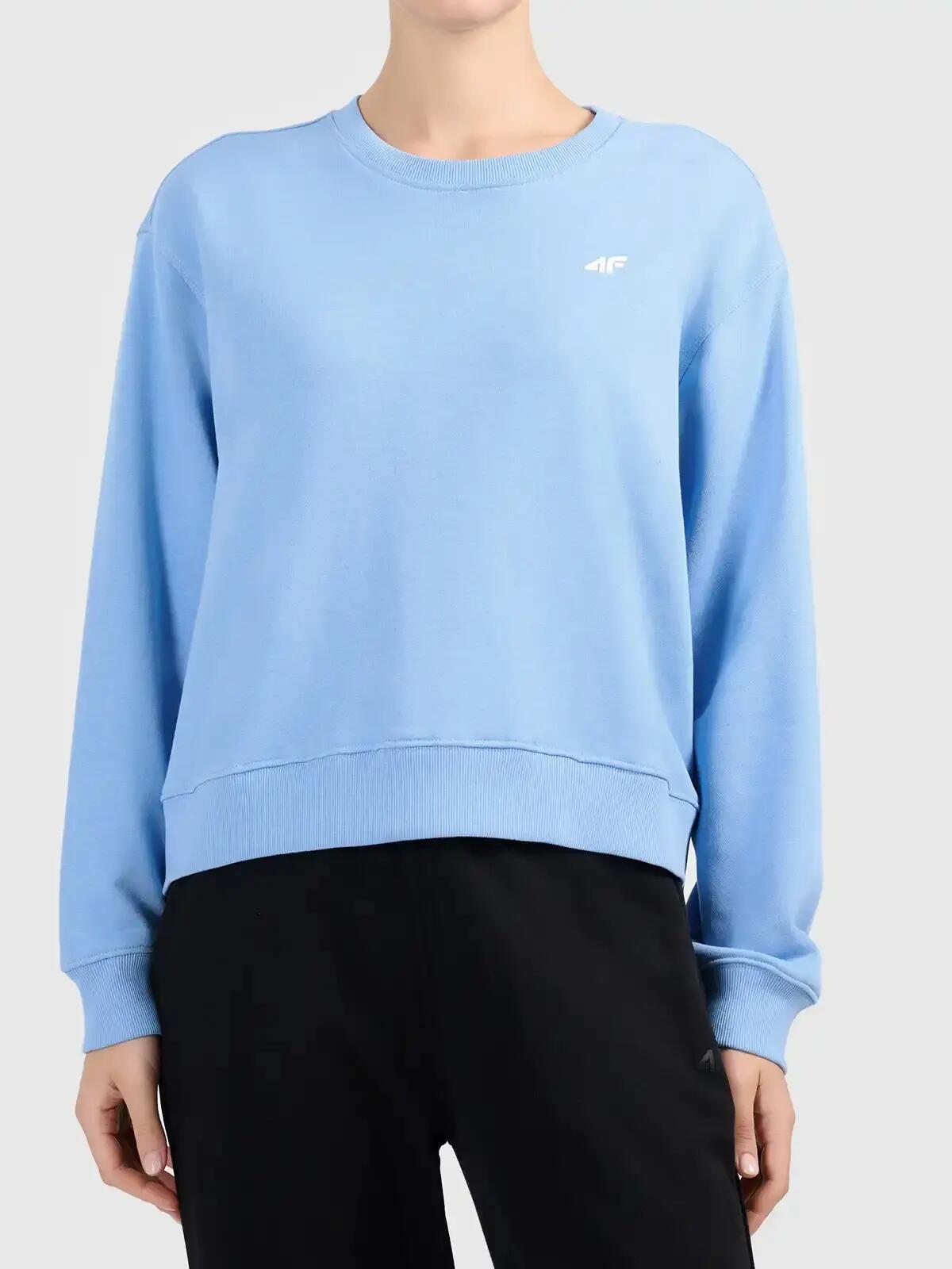 Bluza z okrągłym dekoltem nierozpinana damska 4F 4FWAW26TSWSF2672 4/6