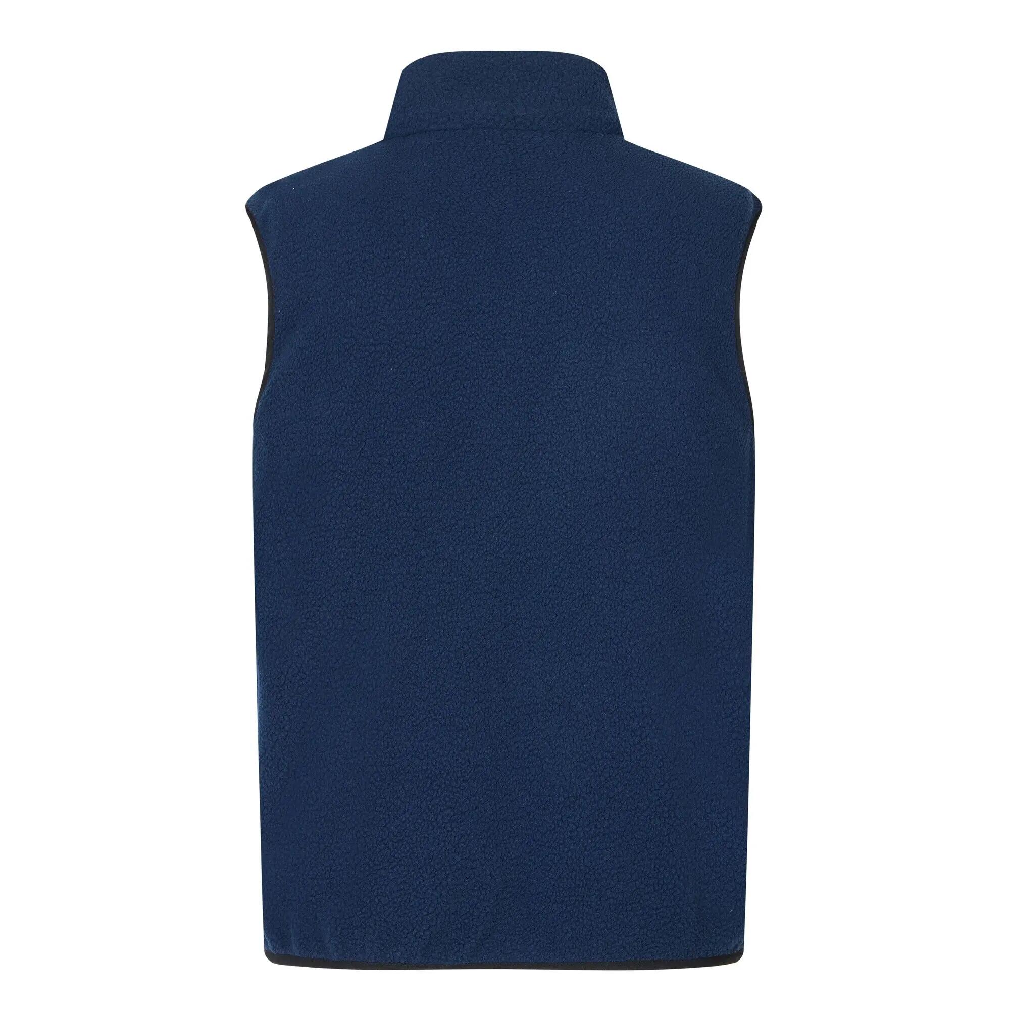Heren Frankie Borg Body Warmer (Marine, Zwart) 3/7