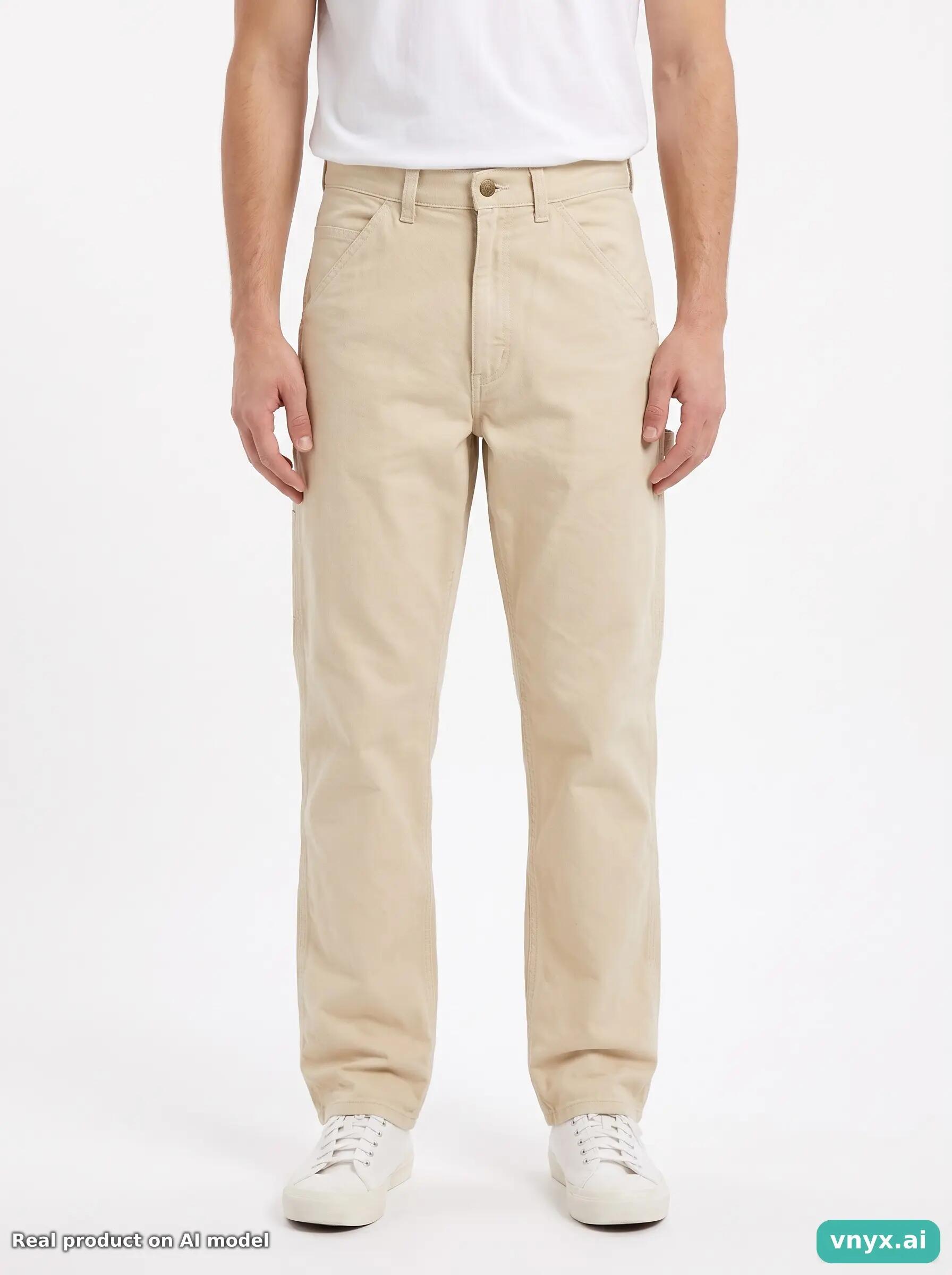 Second Life - Vintage Lee Beige Trousers Men 25 L34 5/6