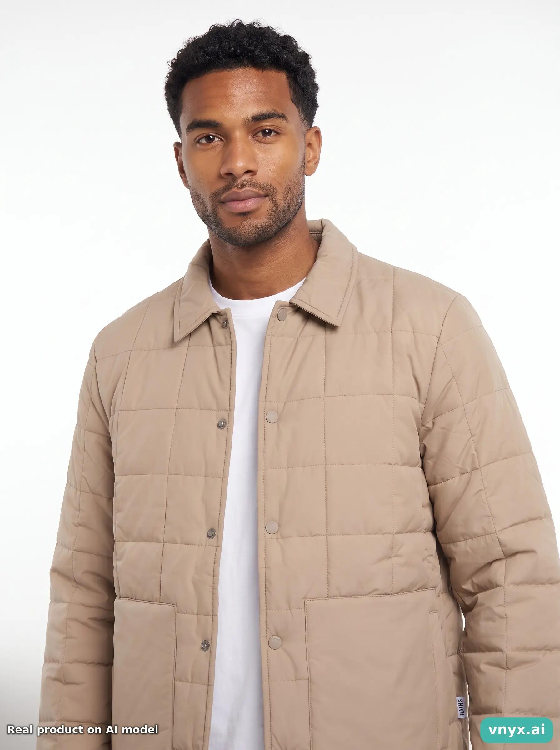 Second Life - Vintage RAINS Beige Puffer Jacket Men S 5/5