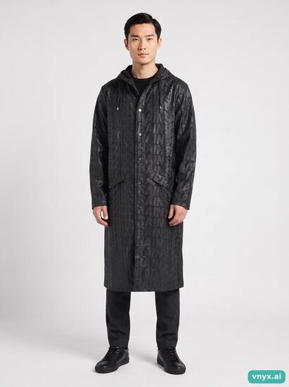 Second Life - Vintage RAINS Black Long Coat Men S