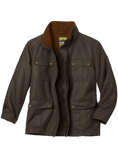 Gewachster Parka mit vielen Taschen