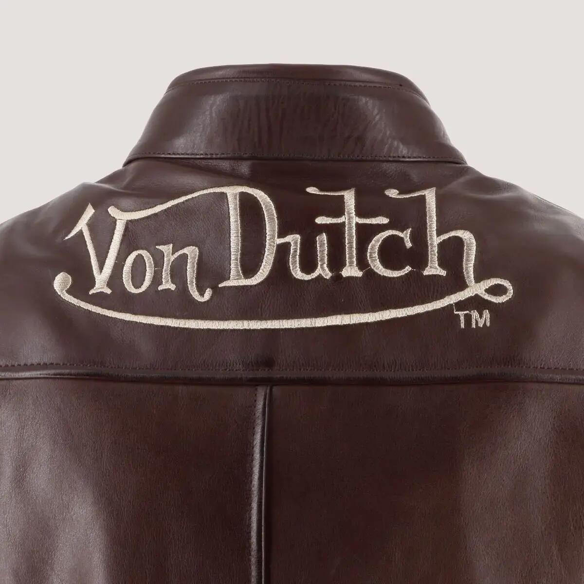 Motorcycle leather jacket Von Dutch Fast 5/6