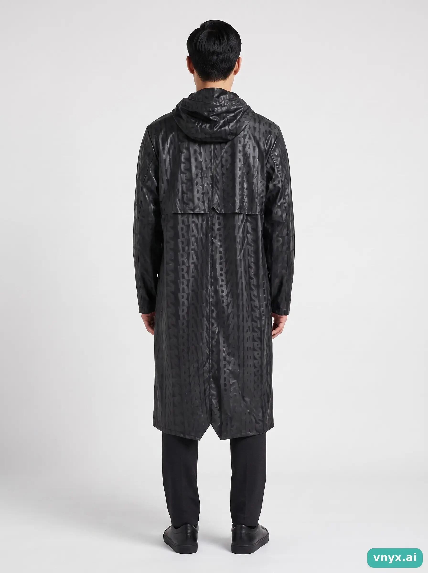 Second Life - Vintage RAINS Black Long Coat Men S 4/5
